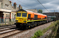 66605 passes Carnforth on 29.6.22 with the Hardendale to Tunstead.