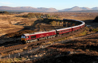 66746 heads away from Rannoch with the 'Western Journey' Royal Scotsman on 5.5.17.