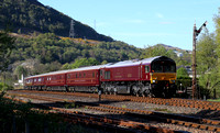 66743 heads away from Fort William with 'The Western Journey' Royal Scotsman.