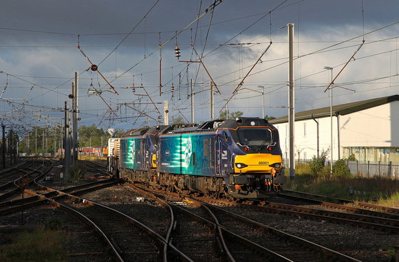 88001 & 88004 arrive into Carnforth on 7.9.18 with 6C53 Crewe to Sellafield.