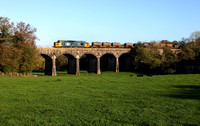 37424 heads over Capernwray viaduct with 3j11 Carlisle Kingmoor to Carlisle Kingmoor.