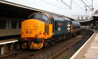 37424 brings up the rear of 3J11 Carlisle Kingmoor to Carlisle Kingmoor RHTT.