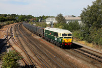 69005 passes Mount Pleasant on 9.8.22 with the 12.30 Mountfield to Southampton Western Docks gypsum empties.