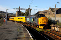 37405 arrives into Carnforth with the Blackpool North to Derby test train.