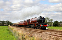 6201 Princess Elizabeth heads past Gregson Lane on 19.9.20 with the Northern Belle to Carlisle.