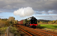 46115 passes Silverdale crossing with the Cumbrian Coast Express on 26.9.20.