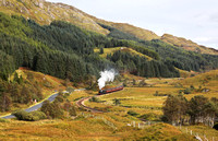 45212 heads away from Glenfinnan on 24.9.20 with the afternoon Jacobite.