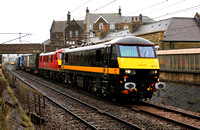 90026 passes Carnforth with 4M25 on 8.12.20.