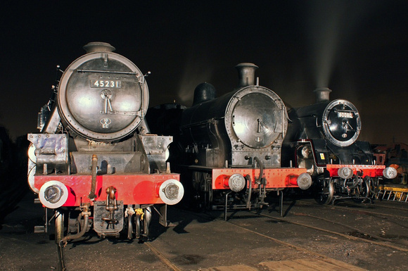 80080,49395 & 45231 wait at Bury shed on 22.10.11. A big thanks to Nigel & Richard.