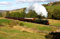 Visiting from the Gloucs & Warwicks Rly 2807 heads away from  Haworth.