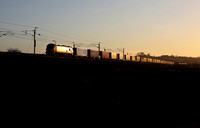 88006 heads away from Carnforth with 4S44 on 11.1.22