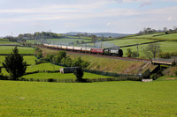 34067 Tangmere passes Deepthwaite on 23.4.22 with the Northern Belle to Carlisle.