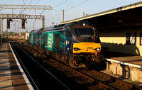 68002 & 68016 pass Carnforth on 2.9.22 with 6C53 Crewe to Sellafield.