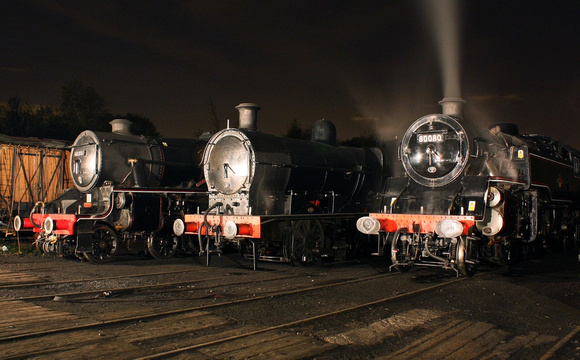 80080,49395 & 45231 wait at Bury shed on 22.10.11. A big thanks to Nigel & Richard.